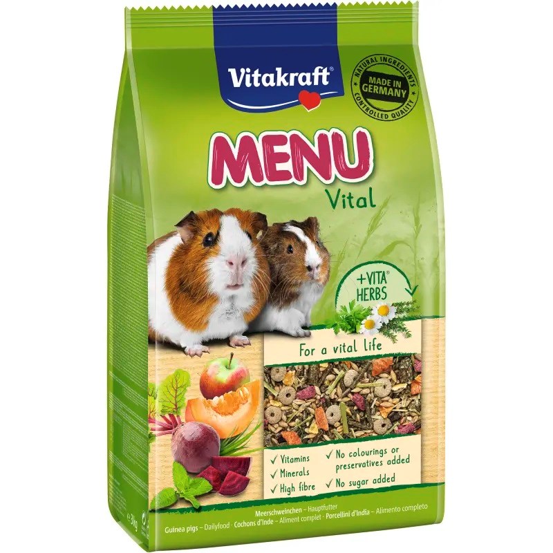 VITAKRAFT MENU VITAL 3kg karma dla świnki morskiej VITAKRAFT MENU VITAL 3kg karma dla świnki morskiej
