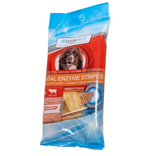 BOGAR Bogadent Dental enzyme stripes Maxi Beef - dog treat - 100g BOGAR Bogadent Dental enzyme stripes Maxi Beef - dog treat - 100g