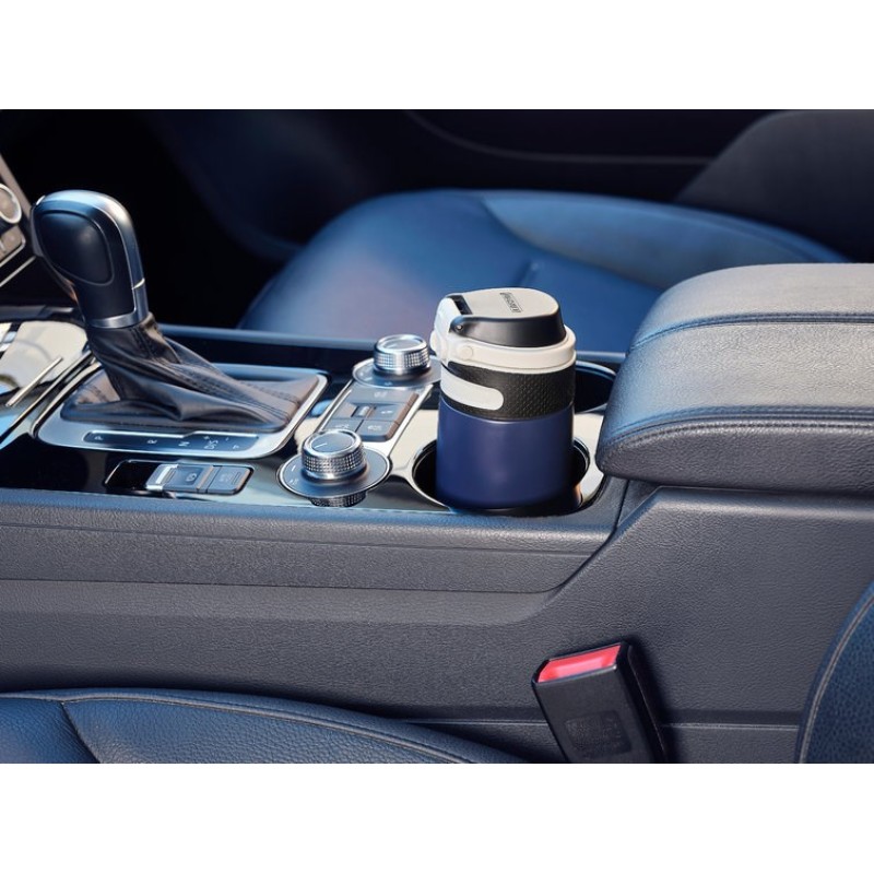 Leifheit 03247 travel mug 350 ml Black, Blue Stainless steel Leifheit 03247 travel mug 350 ml Black, Blue Stainless steel