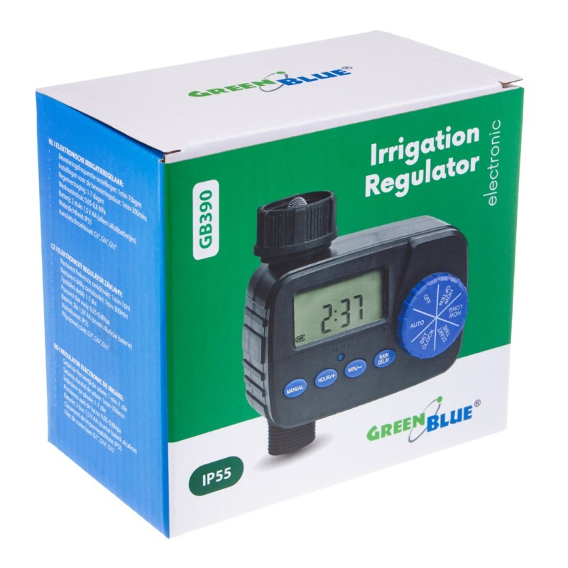 GreenBlue electronic irrigation controller, programmer, 2x1.5V AA power supply, GB390 GreenBlue electronic irrigation controller, programmer, 2x1.5V AA power supply, GB390