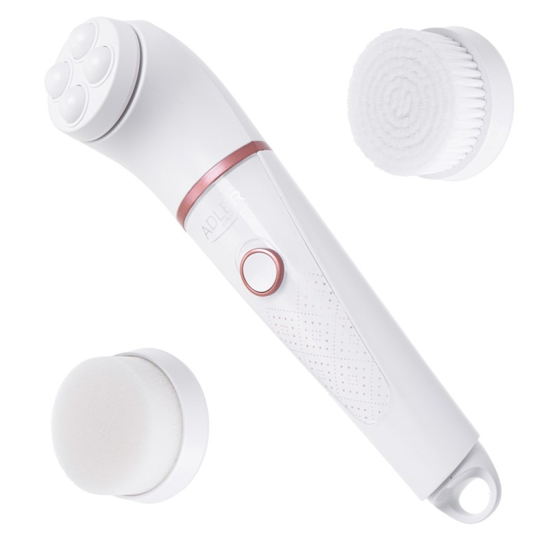 Adler AD 2178 facial cleansing brush Vibrating & rotating brush White Battery Adler AD 2178 facial cleansing brush Vibrating & rotating brush White Battery