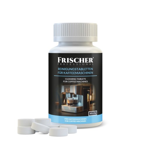 Frischer coffee machine cleaning tablets 60 pcs. Frischer coffee machine cleaning tablets 60 pcs.