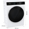 Gorenje WD2PA854ADW/AT washer dryer Freestanding Front-load White D