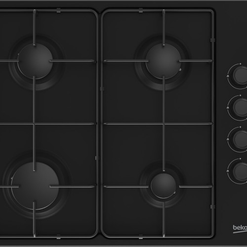 Beko HIBG64120SB hob Black Built-in 60 cm Gas 4 zone(s)