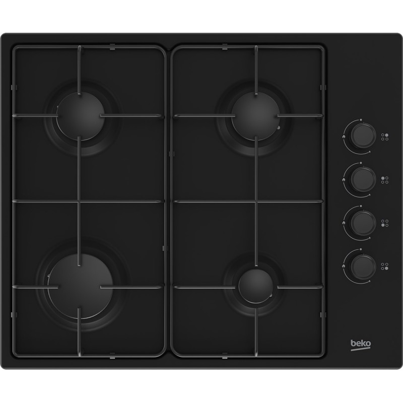 Beko HIBG64120SB hob Black Built-in 60 cm Gas 4 zone(s)