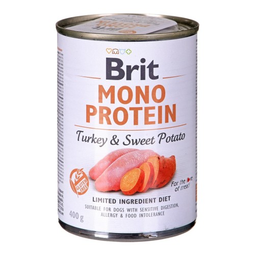 BRIT Mono Protein Turkey with sweet potato - Wet dog food - 400 g BRIT Mono Protein Turkey with sweet potato - Wet dog food - 400 g