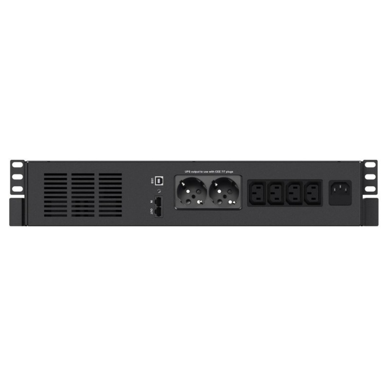 Infosec X4 600 RM Plus uninterruptible power supply (UPS) Line-Interactive 0.6 kVA 360 W 6 AC outlet(s)