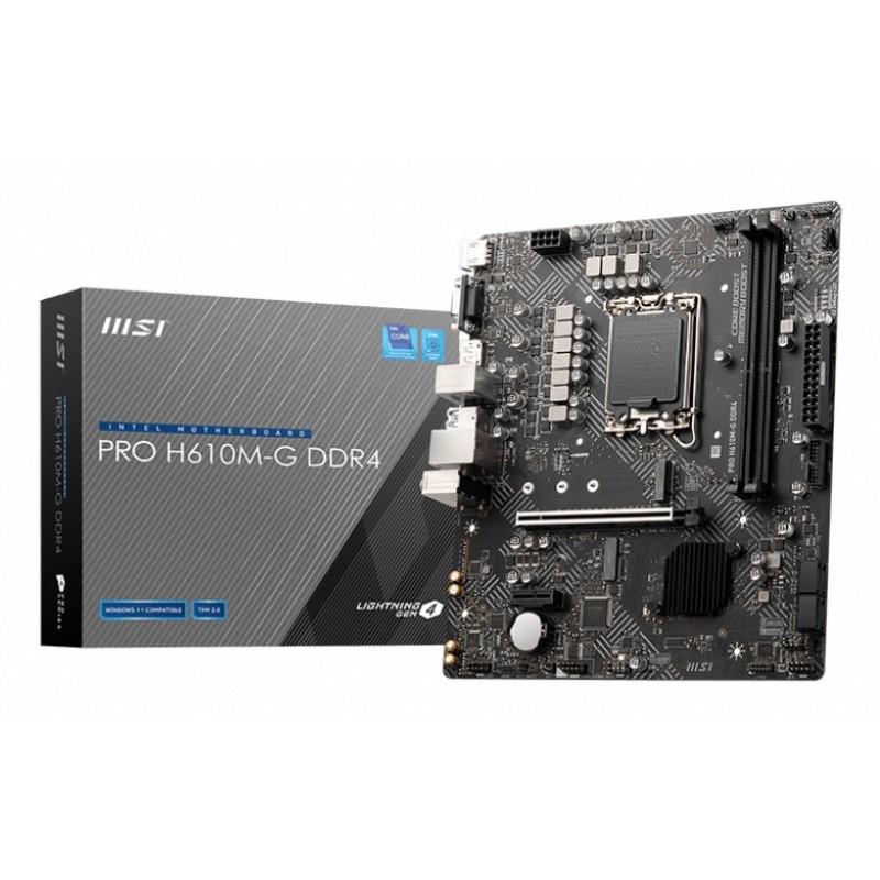 MSI PRO H610M-G DDR4 motherboard Intel H610 LGA 1700 micro ATX MSI PRO H610M-G DDR4 motherboard Intel H610 LGA 1700 micro ATX