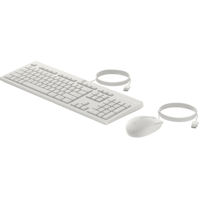 HP 225 Wired Mouse and Keyboard Combo White HP 225 Wired Mouse and Keyboard Combo White