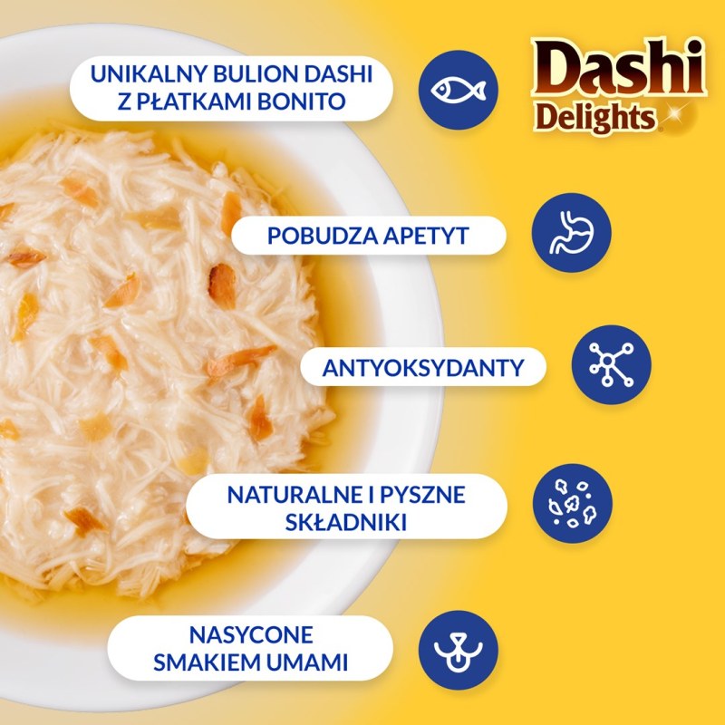 INABA Dashi Delights Chicken with scallop in broth - cat treats - 70g INABA Dashi Delights Chicken with scallop in broth - cat treats - 70g