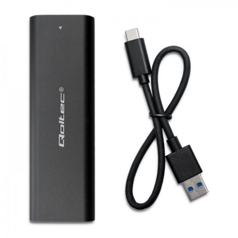 Qoltec 50311 storage drive enclosure SSD enclosure Black M.2 Qoltec 50311 storage drive enclosure SSD enclosure Black M.2