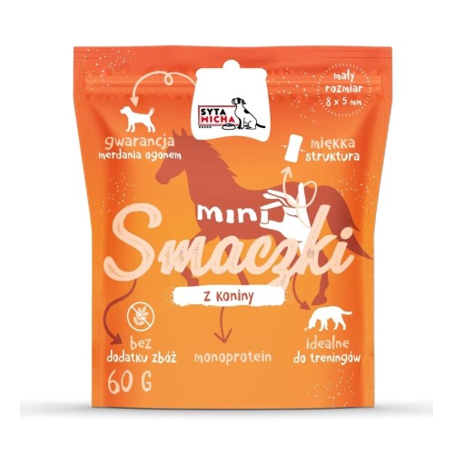 SYTA MICHA Mini horsemeat treats - dog treat - 60g SYTA MICHA Mini horsemeat treats - dog treat - 60g
