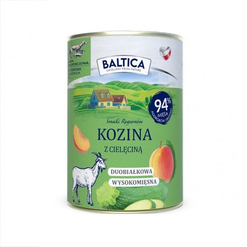 BALTICA Smaki regionów Goat with veal - wet dog food - 400g BALTICA Smaki regionów Goat with veal - wet dog food - 400g