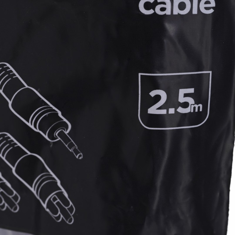 Gembird 2.5m, 3.5mm/2xRCA, M/M audio cable Black, Red, White Gembird 2.5m, 3.5mm/2xRCA, M/M audio cable Black, Red, White