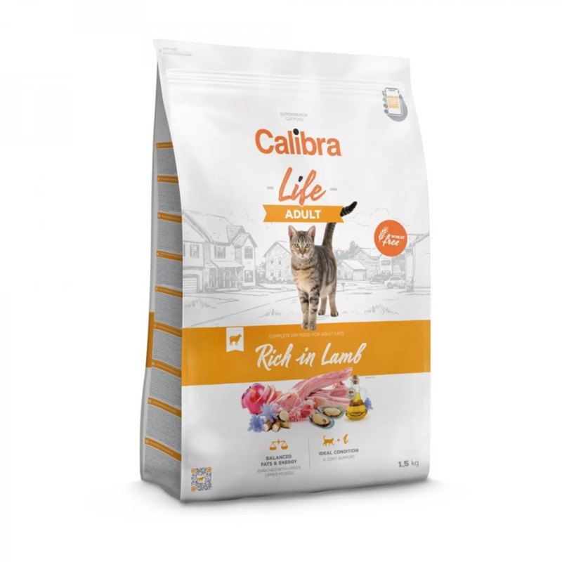 CALIBRA Cat Life Adult Lamb - dry cat food - 1,5kg