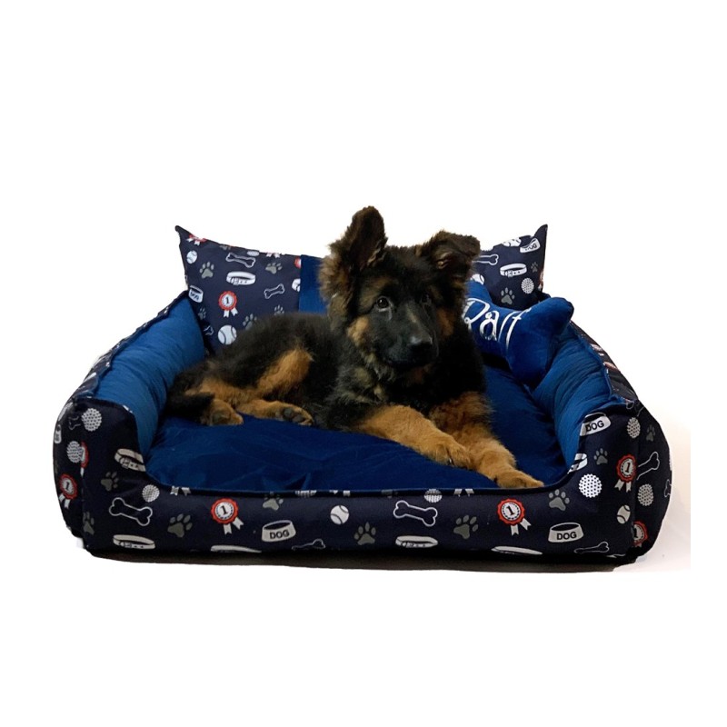 GO GIFT Dog and cat bed L - navy blue - 90x75x16 cm GO GIFT Dog and cat bed L - navy blue - 90x75x16 cm