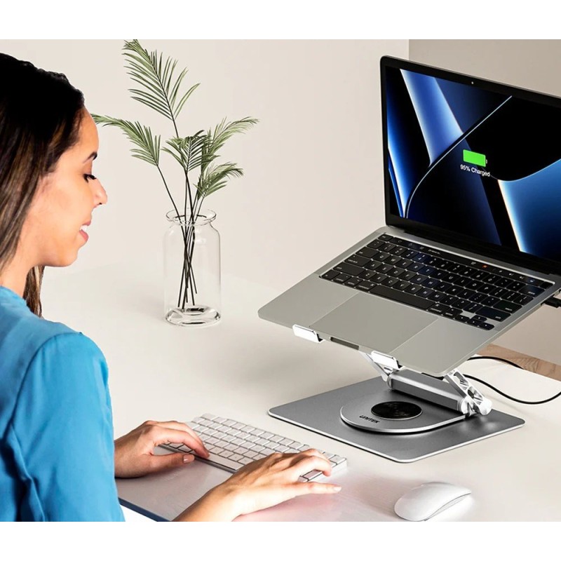 Adjustable laptop stand + USB-C HDMI hub Unitek D1109B01 PD 100W Adjustable laptop stand + USB-C HDMI hub Unitek D1109B01 PD 100W