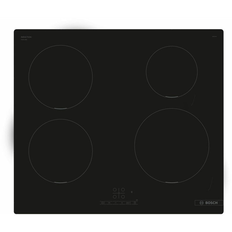 Bosch Serie 4 PUE611BB5E hob Black Built-in 60 cm Zone induction hob 4 zone(s) Bosch Serie 4 PUE611BB5E hob Black Built-in 60 cm Zone induction hob 4 zone(s)