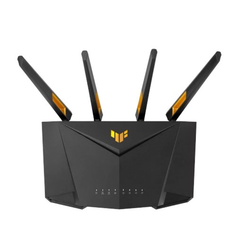ASUS TUF Gaming AX3000 V2 wireless router Gigabit Ethernet Dual-band (2.4 GHz / 5 GHz) Black, Orange ASUS TUF Gaming AX3000 V2 wireless router Gigabit Ethernet Dual-band (2.4 GHz / 5 GHz) Black, Orange