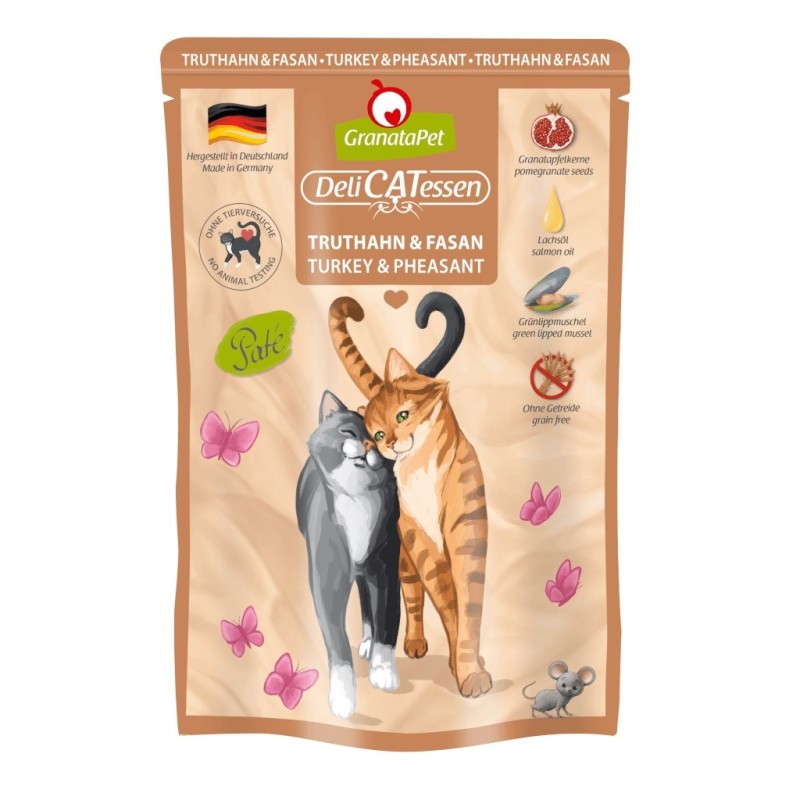 GRANATAPET DeliCATessen Turkey and pheasant - wet cat food - 85g GRANATAPET DeliCATessen Turkey and pheasant - wet cat food - 85g