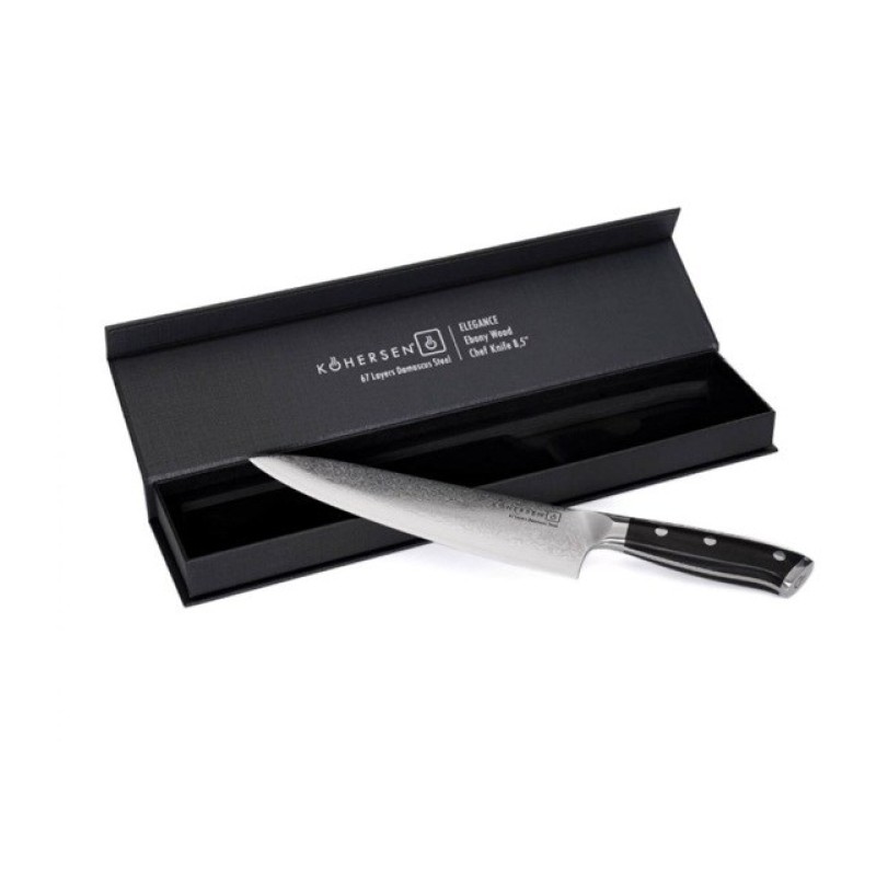 Nóż szefa kuchni Chef Kohersen Elegance Ebony Wood 21,6cm Nóż szefa kuchni Chef Kohersen Elegance Ebony Wood 21,6cm