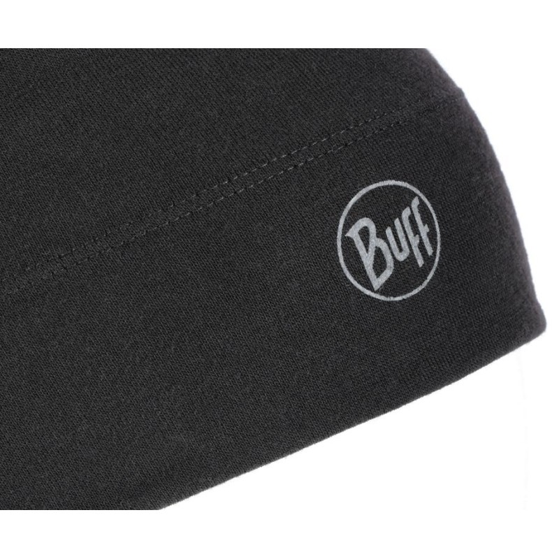 BUFF MERINO MIDWEIGHT BEANIE SOLID BLACK Cap. BUFF MERINO MIDWEIGHT BEANIE SOLID BLACK Cap.