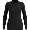 Koszulka damska ODLO Merino 160 BL Top Crew Neck l/s roz. S Czarna