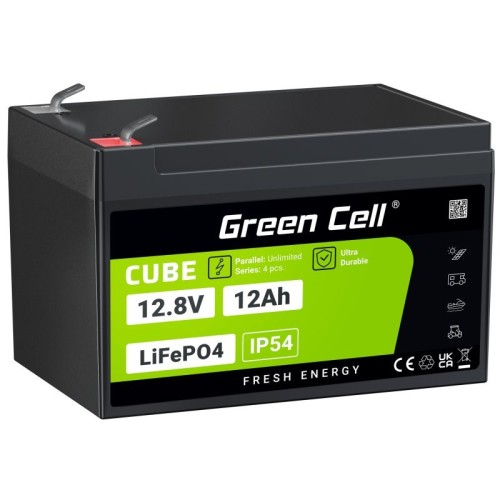 Green Cell LFPGC12V12AH UPS battery Lithium Iron Phosphate (LiFePO4) 12.8 V 12 Ah