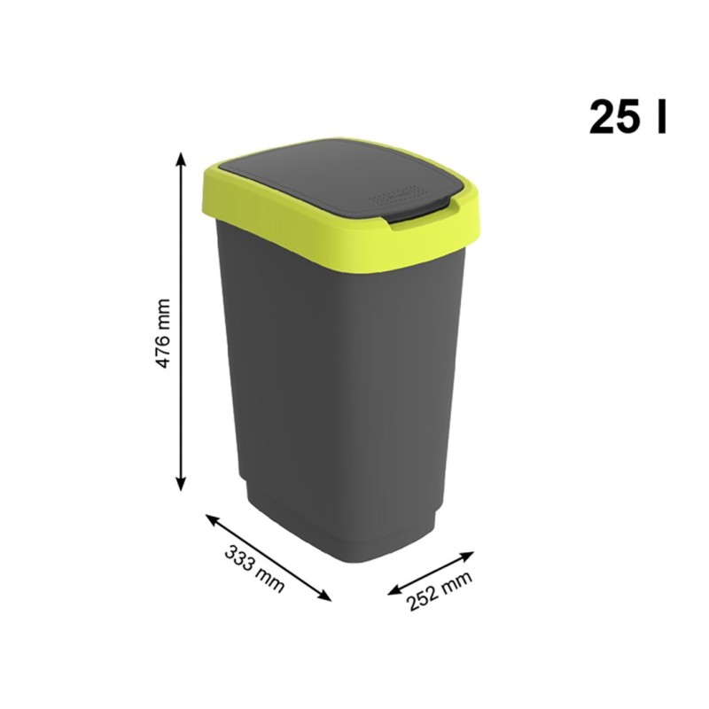 ROTHO Twist Lime - trash bin – 25l ROTHO Twist Lime - trash bin – 25l