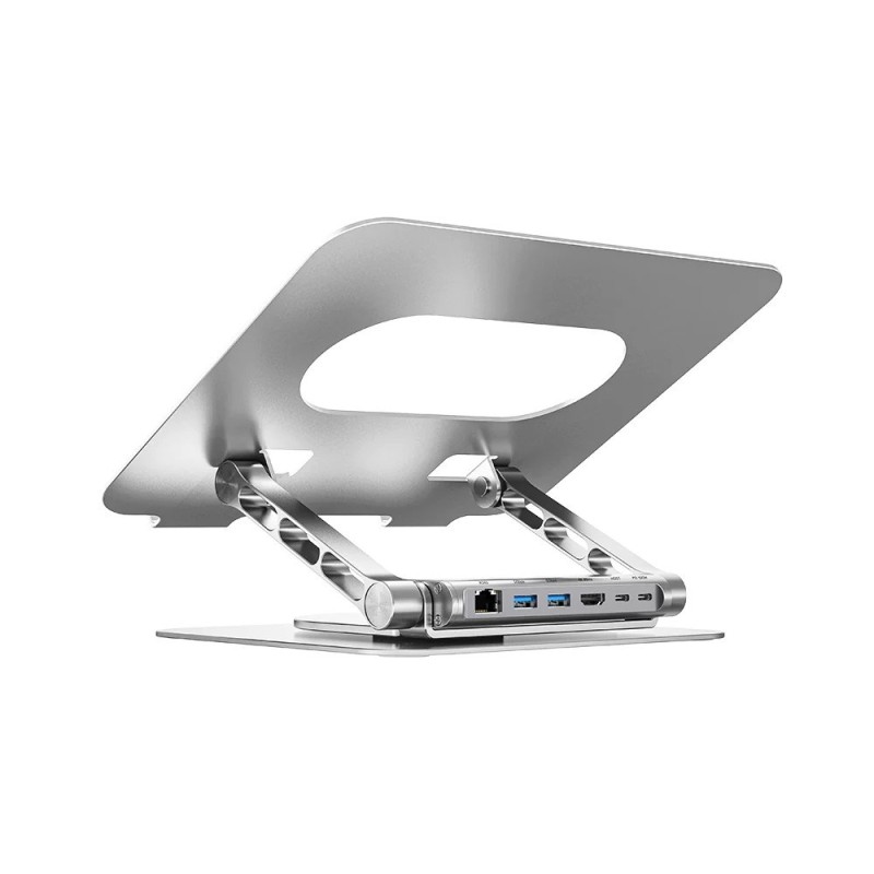 Adjustable laptop stand + USB-C HDMI hub Unitek D1109B01 PD 100W Adjustable laptop stand + USB-C HDMI hub Unitek D1109B01 PD 100W