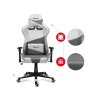 Huzaro Force 6.2 PC gaming chair Bucket (cradle) seat Grey, White Huzaro Force 6.2 PC gaming chair Bucket (cradle) seat Grey, White