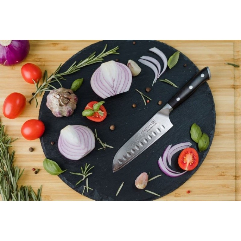 Nóż santoku Santoku Kohersen Elegance Ebony Wood 12,7cm Nóż santoku Santoku Kohersen Elegance Ebony Wood 12,7cm