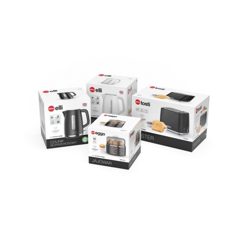 EM101C ELDOM Egg cooker EGGO, 1-7 eggs, 380 W, adjustable cooking hardness EM101C ELDOM Egg cooker EGGO, 1-7 eggs, 380 W, adjustable cooking hardness