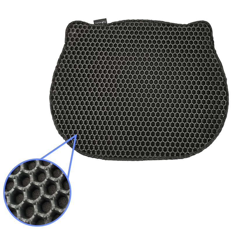 DIAMENTIQ Cat head shape litter tray mat - cat litter tray mat - 40 x 50cm DIAMENTIQ Cat head shape litter tray mat - cat litter tray mat - 40 x 50cm