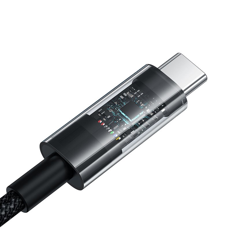 Baseus Gem USB A to USB C fast charging cable 2 m 100 W Black Baseus Gem USB A to USB C fast charging cable 2 m 100 W Black