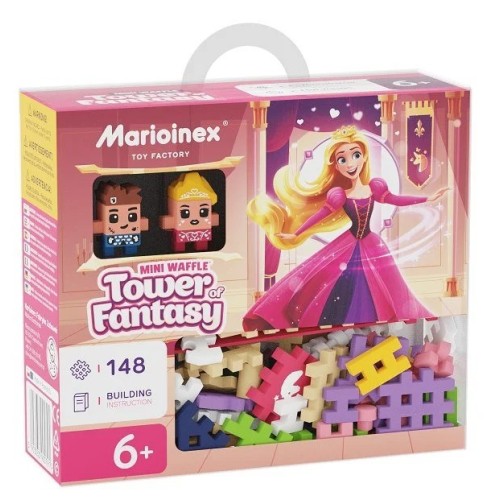 MARIOINEX Mini Waffle Princess Fantasy Tower Building Blocks, 148 pieces MARIOINEX Mini Waffle Princess Fantasy Tower Building Blocks, 148 pieces