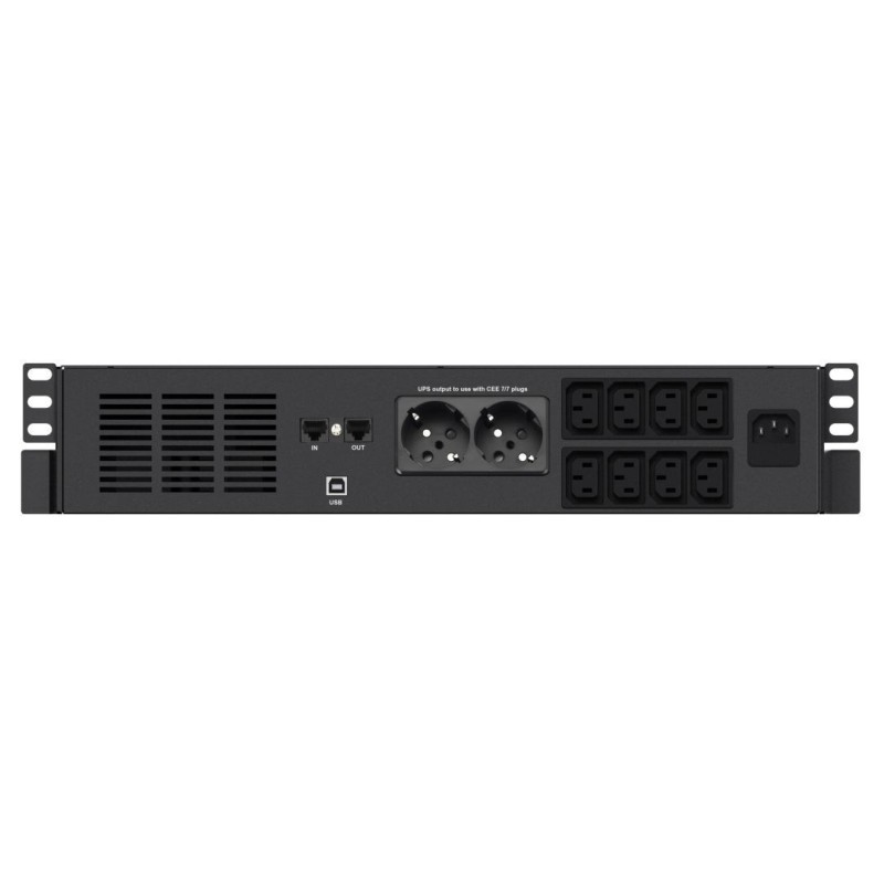 Infosec X4 1000 RM Plus UPS Power Supply Line-Interactive Technology 1 kVA 600 W 10 × Power Outlet