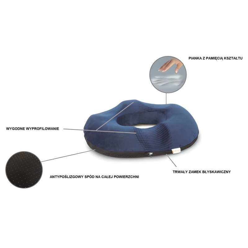 Rehabilitation pillow with a hole QMED Rehabilitation pillow with a hole QMED