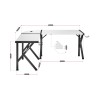 Gaming desk Huzaro Hero 6.3 White Gaming desk Huzaro Hero 6.3 White