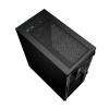 Gembird Fornax 4000 ARGB gaming ATX computer case, Midi Tower, backlight, Black