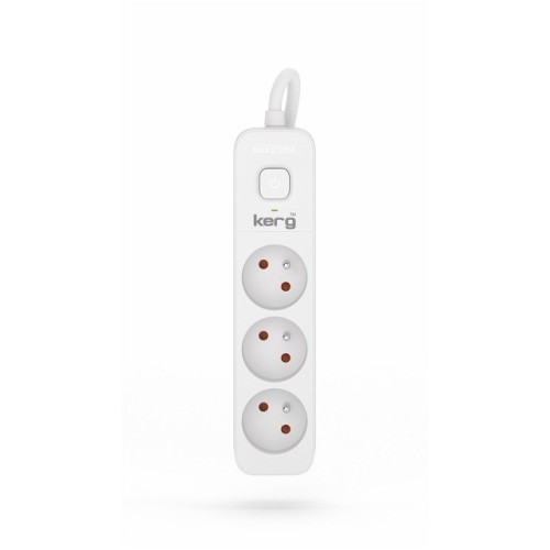 KERG power strip with switch 3 sockets 1.5m 10A KERG power strip with switch 3 sockets 1.5m 10A