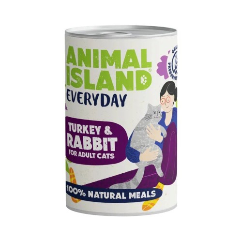 ANIMAL ISLAND Everyday Turkey and rabbit - wet cat food - 400g ANIMAL ISLAND Everyday Turkey and rabbit - wet cat food - 400g