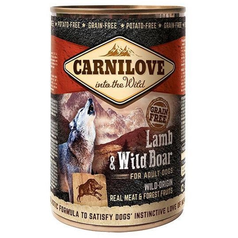 CARNILOVE Into the Wild Lamb&Wild Boar - Wet dog food - 400 g