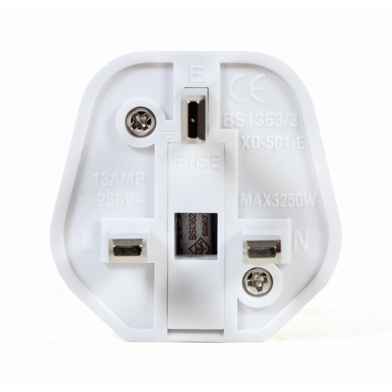Gembird A-AC-EUFUKM-01 AC power adapter, EU Schuko socket to UK plug, 13 A Gembird A-AC-EUFUKM-01 AC power adapter, EU Schuko socket to UK plug, 13 A