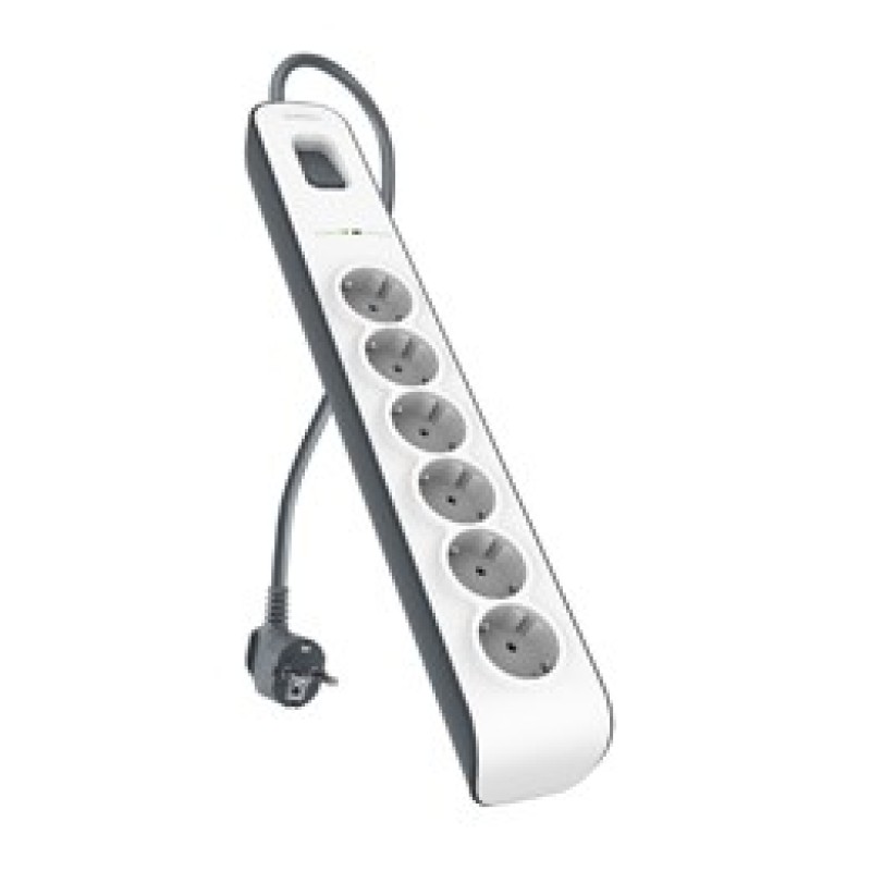 Maclean power strip, 10 outlet extension cord, 2 switches, protection and overload indication, 3680W, MCE10 Maclean power strip, 10 outlet extension cord, 2 switches, protection and overload indication, 3680W, MCE10