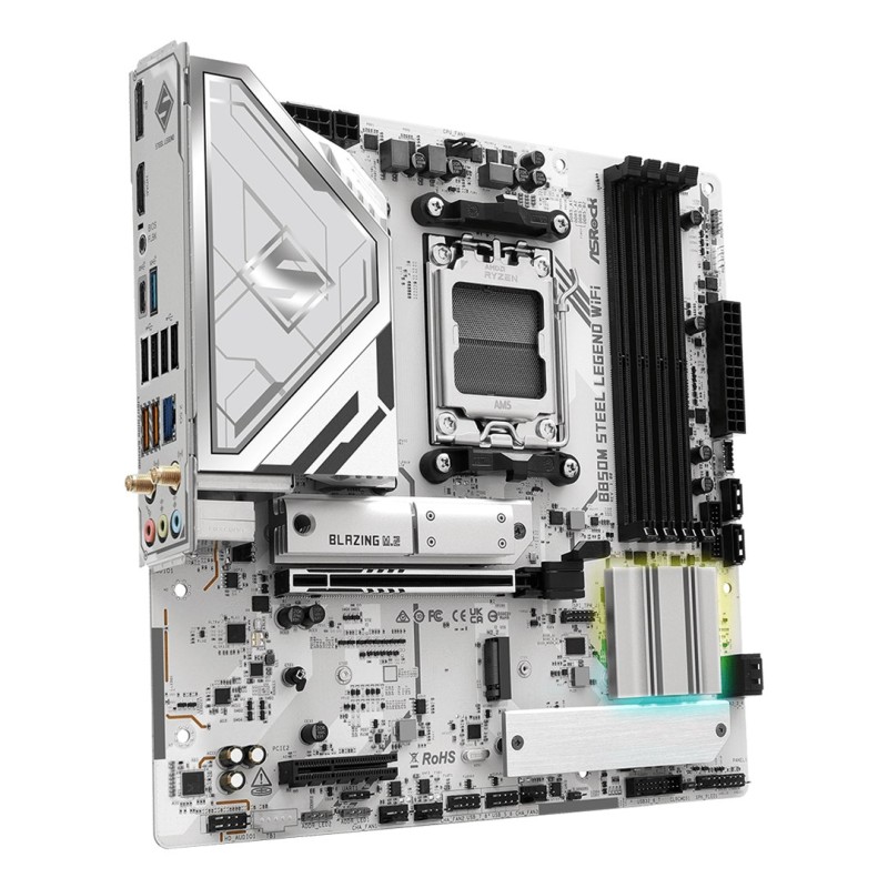 Asrock B850M Steel Legend WiFi AMD B850 Socket AM5 micro ATX Asrock B850M Steel Legend WiFi AMD B850 Socket AM5 micro ATX