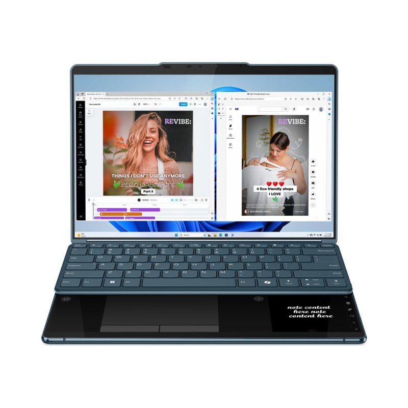 Lenovo Yoga Book 9 13IMU9 Intel Core Ultra 7 155U Hybrid (2-in-1) 33.8 cm (13.3 Lenovo Yoga Book 9 13IMU9 Intel Core Ultra 7 155U Hybrid (2-in-1) 33.8 cm (13.3
