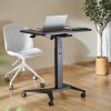 Maclean MC-453 B Mobile Laptop Desk with Pneumatic Height Adjustment, Laptop Table with Wheels, 80 x 52 cm, Max. 8 kg, Height Adjustable Max. 109 cm (Black) Maclean MC-453 B Mobile Laptop Desk with Pneumatic Height Adjustment, Laptop Table with Wheels, 80 x 52 cm, Max. 8 kg, Height Adjustable Max. 109 cm (Black)