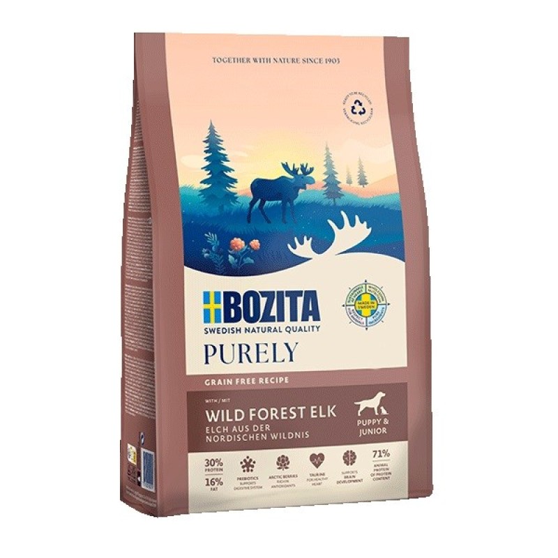 BOZITA Purely Junior Elk with chicken - dry dog food - 2,5kg BOZITA Purely Junior Elk with chicken - dry dog food - 2,5kg