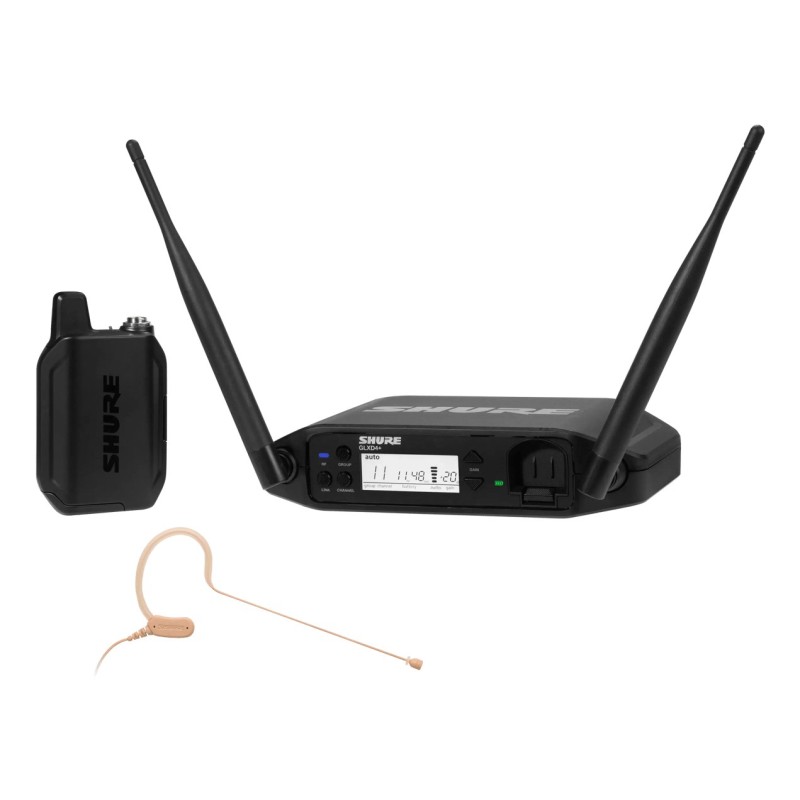 Shure GLXD14+E/MX53-Z4 - Cyfrowy system bezprzewodowy DUAL BAND z nadajnikiem bodypack i mikrofonem nagłownym Shure GLXD14+E/MX53-Z4 - Cyfrowy system bezprzewodowy DUAL BAND z nadajnikiem bodypack i mikrofonem nagłownym